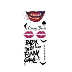 Tatuajes de cara para joker sonrisas-El Informal