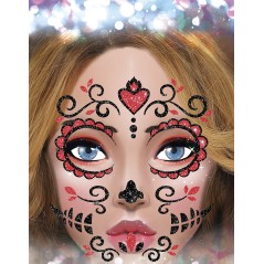 Adhesivo maquillaje glitter catrina 20 cm-El Informal