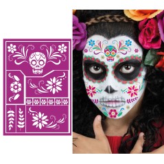 Plantilla de maquillaje halloween catrina-El Informal