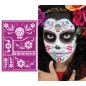 Plantilla de maquillaje halloween catrina