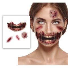 Tatuajes boca halloween abrasiones-El Informal