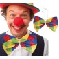 Pajarita payaso 30 cm a cuadros grande