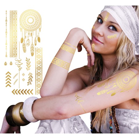 Tatatuajes temporales para piel hippie-El Informal