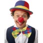 Pajarita payaso 30 cm a cuadros grande