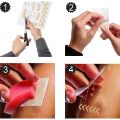 Tatatuajes temporales para piel hippie-El Informal