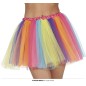 Tutu multicolor adulto de 40 cm