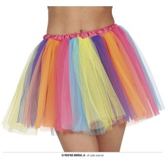 Tutu multicolor adulto de 40 cm