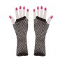 Guantes malla negro rejilla rockero 26 cm