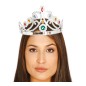 Corona reina plata con pedreria tiara princesas