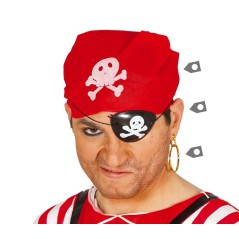 Conjunto pirata pendiente pañuelo parche