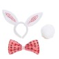 Conjunto conejita lentejuelas rosa