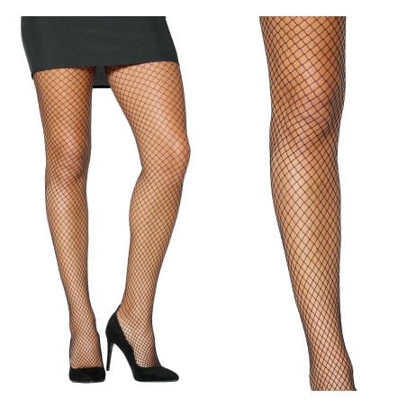 Medias rejilla negra pantys-El Informal Santander