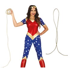 Cuerda oro superheroina 200 cm woman-El Informal