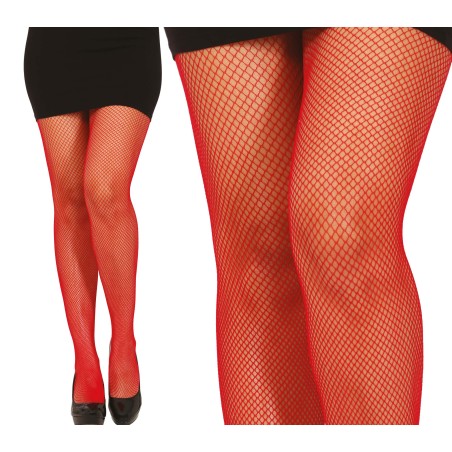 Pantys rojos rejilla pequeña-El Informal Santander