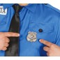 Placa policia metal chapa 6 cm