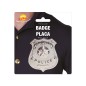 Placa policia metal chapa 6 cm