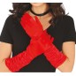 Guantes arrugados rojos
