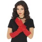 Guantes arrugados rojos