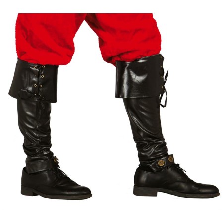 Polainas negras lujo 52 cm con cordones-El Informal Santander