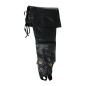 Polainas negras lujo 57 cm con cordones papa noel