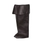Polainas negras 52 cm papa noel pirata espadachin