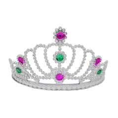 Tiara princesa plata corona reina-El Informal Santander