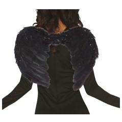 Alas plumas negras angel negro caido baratas halloween