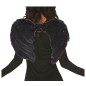 Alas plumas negras angel negro caido 60x45 cm