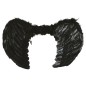 Alas plumas negras angel negro caido 60x45 cm