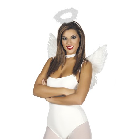 Aureola blanca angel para niño o adulto