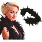 Boa negra 40 gr fina 180 cm plumas charleston