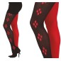 Pantys rojas y negras arlequin