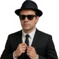Gafas blues brothers  negras pasta
