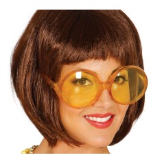 Gafas hippie pasta grandes amarillas 16231-Disfraces baratos online