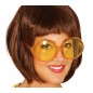 Gafas hippie pasta grandes amarillas