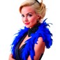 Boa azul plumas 40 gr años 20 charleston