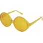 Gafas hippie pasta grandes amarillas