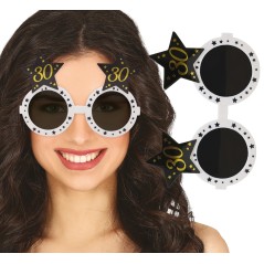 Gafas 30 cumpleaños blanca y negra-El Informal Santander