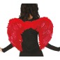 Alas plumas rojas diablesa 50 cm