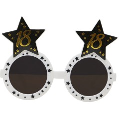 Gafas 18 cumpleaños blanca y negra-El Informal Santander