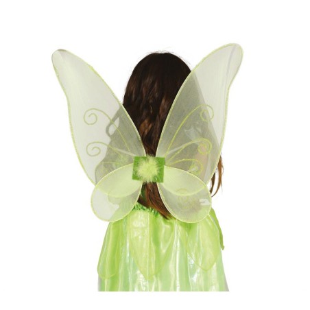 Alas Campanilla mariposa verde 46 cm gu. Disfraces baratos online