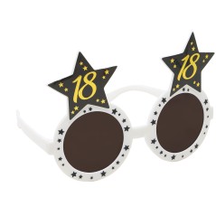Gafas 18 cumpleaños blanca y negra-El Informal Santander