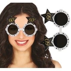 Gafas 60 cumpleaños blanca y negra-El Informal Santander