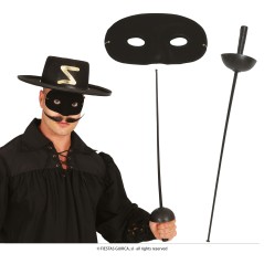 Conjunto mosquetero florete 63 cm y antiaz negro-El Informal Santander