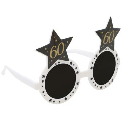 Gafas 60 cumpleaños blanca y negra-El Informal Santander