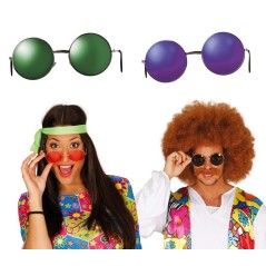 Gafas Hippie años 60 70 coloresEL Informal disfraces