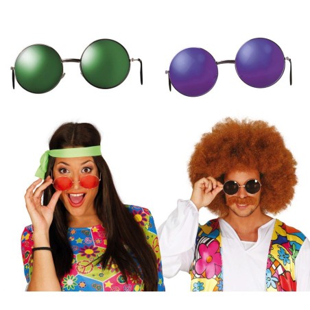 Gafas Hippie años 60 70 coloresEL Informal disfraces