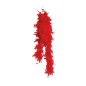Boa roja plumas 40 gr fina años 20 charleston