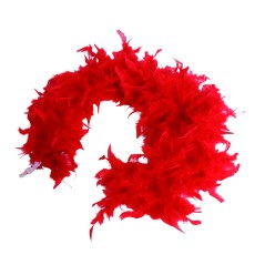 Boa roja plumas 40 gr fina años 20 charleston- El Informal Santander