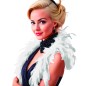 Boa  blanca 40 gr 180 cm plumas